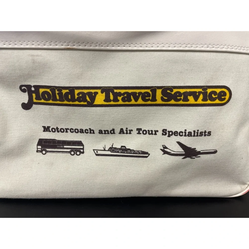 Vintage Holiday Travel Service Luggage Bag 14